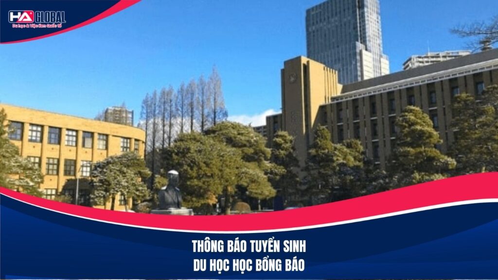 Thông báo tuyển sinh du học Nhật Bản hệ học bổng báo