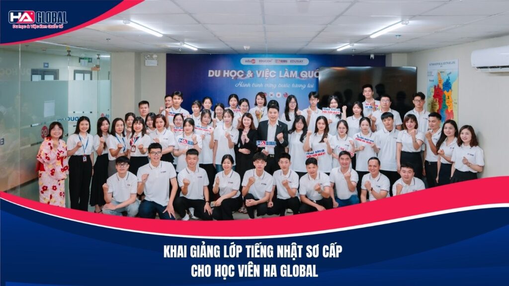 Khai giảng lớp tiếng Nhật sơ cấp cho học viên du học HA Global