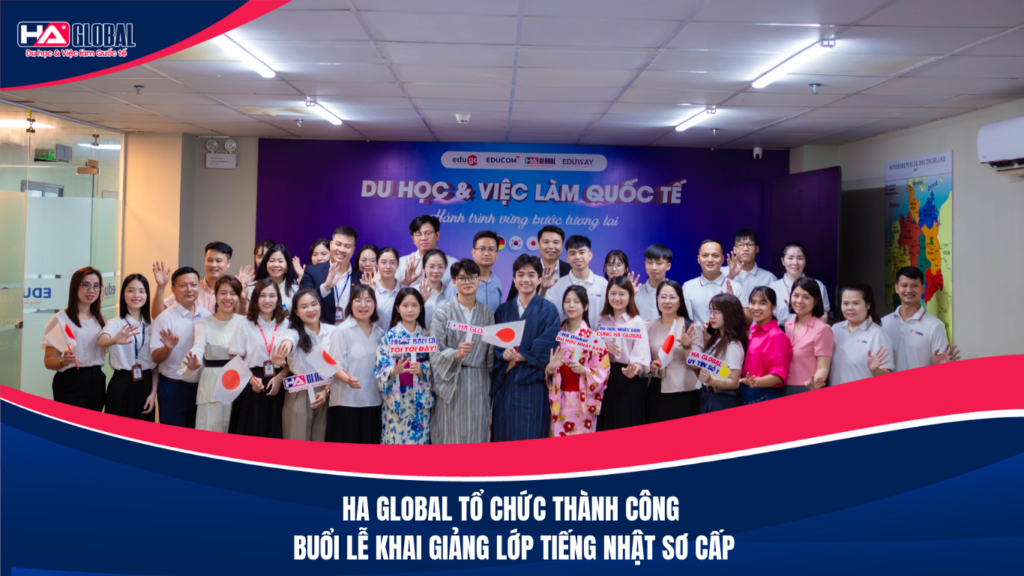 HA Global tổ chức thành công buổi lễ khai giảng lớp tiếng Nhật sơ cấp