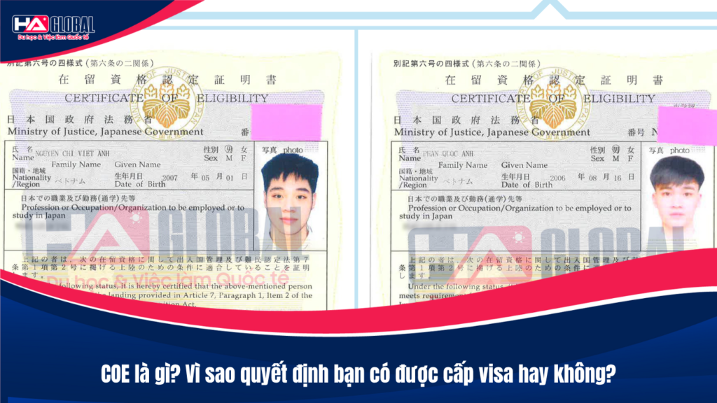 COE là gì? Vì sao quyết định bạn có được cấp visa hay không?