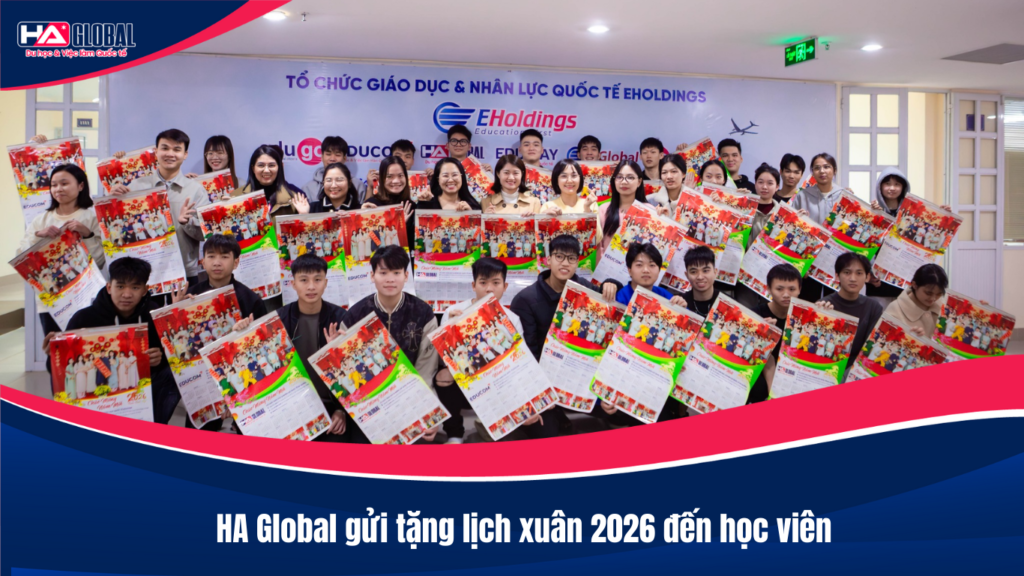 HA Global gửi tặng lịch xuân 2026 đến học viên