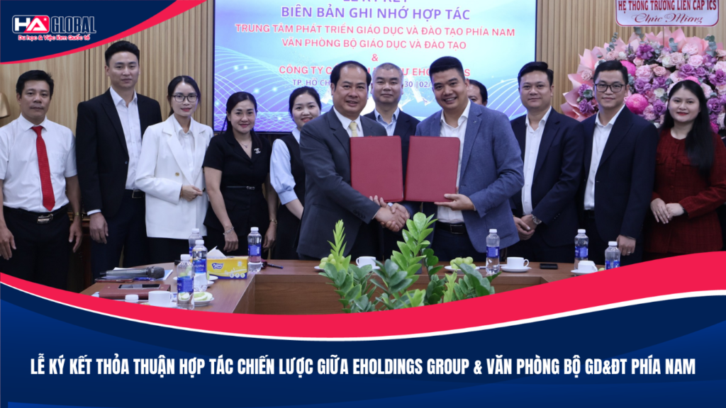 Lễ ký kết hợp tác chiến lược giữa Eholdings Group và Văn phòng bộ GD&ĐT phía Nam